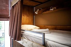 Кровать в общем номере (женский номер), Хостел All Music #1 Hostel Маяковская, Москва