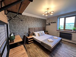 Двухместный номер Comfort с видом на город двуспальная кровать, Хостел Enisey Hostel, Красноярск