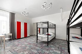Кровать в общем номере (мужской номер), Хостел Wow, Москва