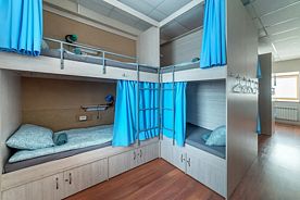 Кровать в общем номере с красивым видом из окна, Хостел 5642, Пятигорск