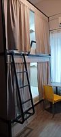 Кровать в общем номере (женский номер) с видом на город, Хостел Лайфхакер, Москва