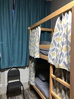 Кровать в общем номере (женский номер) с красивым видом из окна, Хостел Дом Родной, Киров