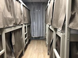 Кровать в общем номере (мужской номер) 3 двухъярусные кровати, Хостелы Рус Донского, Уфа