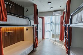 Кровать в общем номере 3 двухъярусные кровати, Хостел Пандур, Махачкала