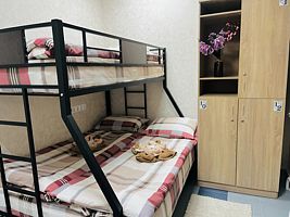 Трёхместный семейный номер Economy с видом на внутренний двор, Хостел Темпер Прайд, Москва