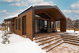 Лодж с двумя спальнями, панорамной ванной и купелью, Экоранчо Home, Можайский