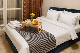 DeLuxe SPA-Апартаменты с балконом Джакузи 55*SmartTV Кухня Панорамный вид, Апарт-отель Jacuzzi Smart ApartComplex, Минск