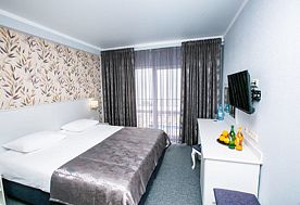 1-мест. (разм. в 2-мест.) станд. (вид на море), корп. 2, Отель Alex Resort & Spa Hotel, Гагра
