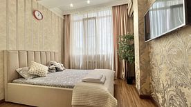 Двухместная квартира 0135 с видом на Дендрарий двуспальная кровать, Альфа Апартаменты Метелева, Сочи