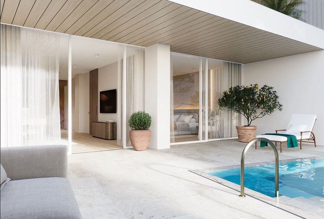 Люкс 2-местный 2-комнатный (с приватным бассейном)