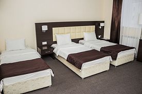 Семейный с 1 двуспальной и 1 односпальной кроватями, Гостиница Островский, Казань
