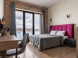 Делюкс студия с видом на реку, Апарт-отель Docklands, Санкт-Петербург