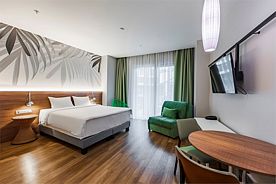 Семейная студия с видом на патио 32 м², Апарт-отель Cosmos Stay Le Rond Sochi, Дагомыс