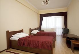 1-мест. (разм. в 2-мест.) станд. с балк. (вид на море), корп. А, Лечебно-оздоровительный комплекс Горный воздух, Лоо