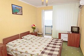 Корпус "Морской" 1-комн. 2-х местный "стандарт" 1-я категория вид на море, Пансионат Солнечная Долина, Оленевка