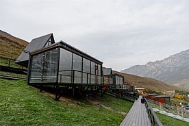 Дом с панорамной ванной №5, Отель Mountain Saniba Eco Hotel, село Даргавс