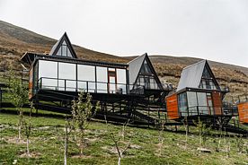 Дом с панорамными окнами №7, Отель Mountain Saniba Eco Hotel, село Даргавс