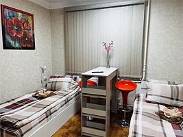 №5 (ДВУХМЕСТНЫЙ СТАНДАРТ С РАЗДЕЛЬНЫМИ КРОВАТЯМИ), Хостел Темпер Прайд, Москва