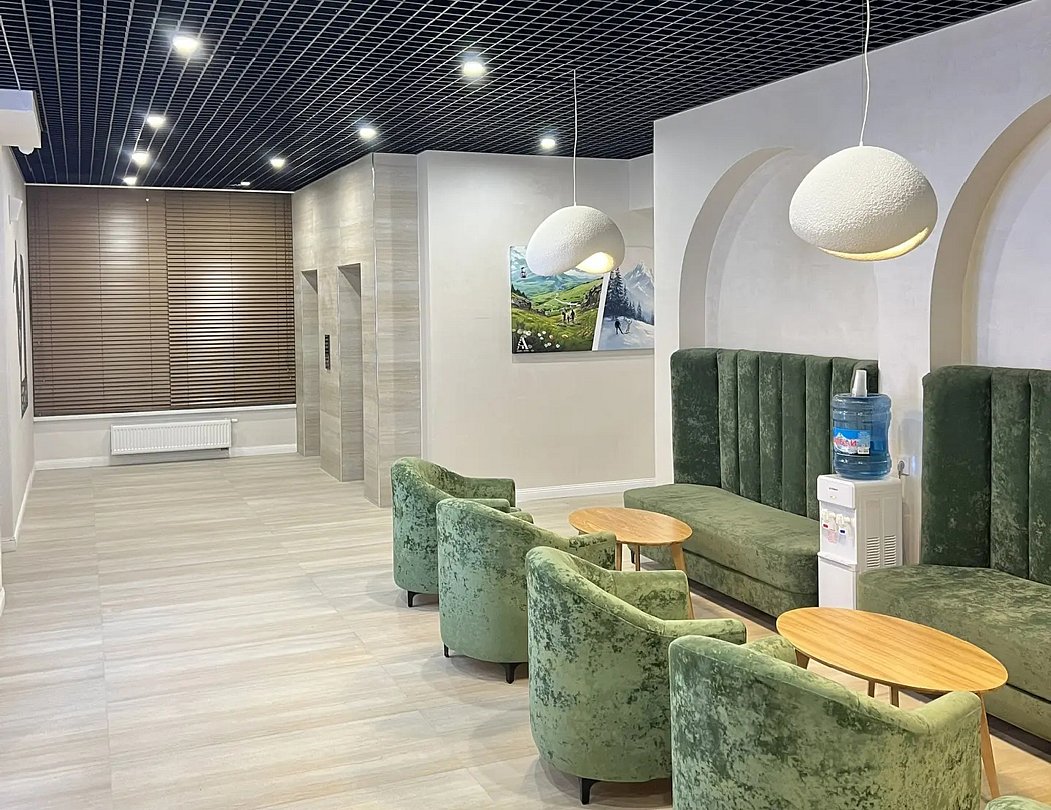 Зона ресепшн на 1 этаже