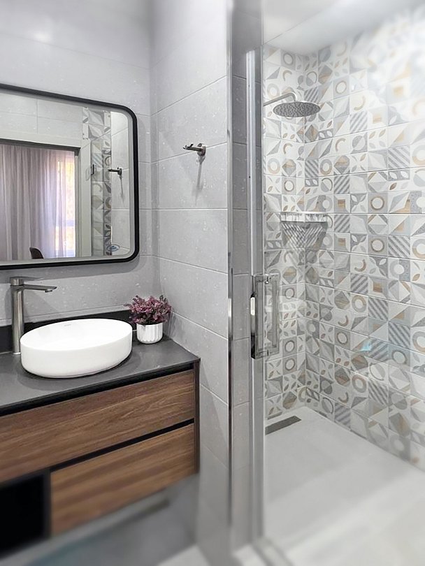 Санузел. 2-комнатный номер "ЛЮКС" 34 м2 с мини-кухней