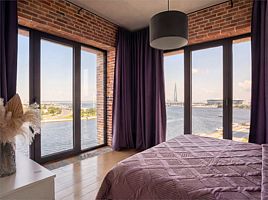 Панорамные апартаменты с видом на Неву - 2 сп, Апарт-отель Docklands, Санкт-Петербург