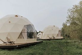 Геокупол с видом на Волгу, Гостиница Точка Немо Ярославль, Ярославль