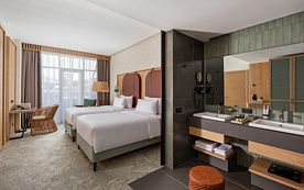 Делюкс с видом на бассейн с 2 односпальными кроватями, Funf Luxury Resort & SPA Anapa Miracleon 5*, Анапа