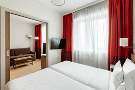 Апартаменты, 2 спальни - с односпальными кроватями, Гостиница Adagio Киевская, Москва