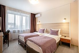 1й категории "СТАНДАРТ" (двуспальная кровать или 2 односпальные кровати), Гостиница Аврора, Хабаровск