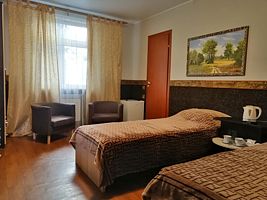 Стандартный двухместный номер с балконом с двумя кроватями, Апартаменты На Королева, Раменское