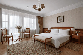 Двухместный люкс Executive с балконом и с красивым видом из окна (двуспальная кровать), Загородный отель Теплеево резорт, деревня Рогозинино