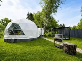 Глэмп с джакузи, Отель Нью Рига Вилладж, Истринский район