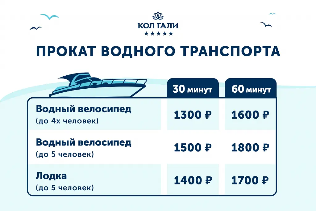 Прокат водных велоспиедов — Отель «Гостиница Кол Гали», Болгар