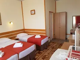 3-x местный полулюкс с общим балконом корпус 2 (на море) 3 этаж, Курортный отель Астон, Анапа
