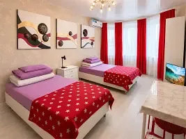 С19-91Жилая комната с балконом и общим санузлом Silver Red, Гостиница Kakadu, Хабаровск