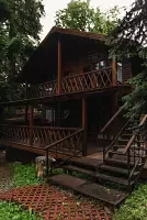 Номер-студия с двухспальной кроватью king size и диван-кровать Номера домов: -, Апарт-отель Дом Мечты , Архыз