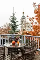 Двухместный люкс с балконом и с видом на город (двуспальная кровать), Бутик-отель Грандъ Сова, Плес