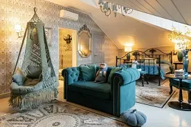 Двухместный полулюкс With sofa с видом на город (двуспальная кровать), Бутик-отель Грандъ Сова, Плес