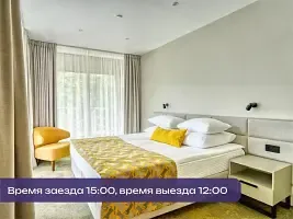 Двухместные апартаменты Premium Пентхаус с 2 комнатами (двуспальная кровать), Загородный курорт Аврора клуб, поселок Поляны