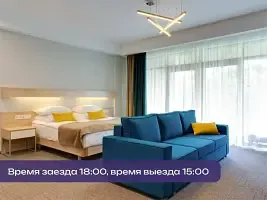 Студия c 1 комнатой с балконом, Загородный курорт Аврора клуб, поселок Поляны