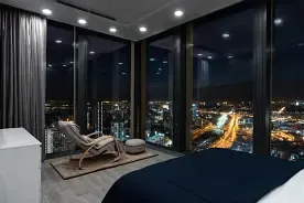 Люкс с панорамной ванной 43 этаж с 2 комнатами, Апарт-отель ИнПремиум, Москва