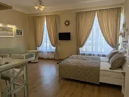 Двухместные апартаменты c 1 комнатой с видом на город (двуспальная кровать), Бутик-отель На Крестовской, Череповец