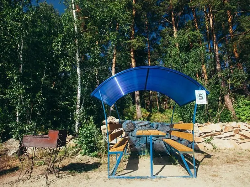 Беседка на пляже с мангалом — Парк-отель «Юность», Чебаркуль
