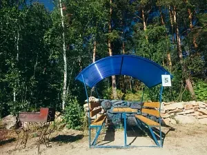Беседка на пляже с мангалом — Парк-отель «Юность», Чебаркуль