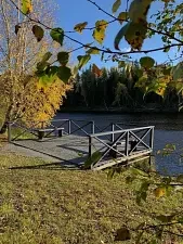 Вид на реку — Эко-отель «Harland», деревня Нижние Виданы