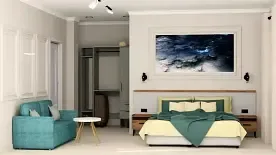 2-x местный стандарт улучшенный без балкона, Апарт-отель Амфора, Гагра