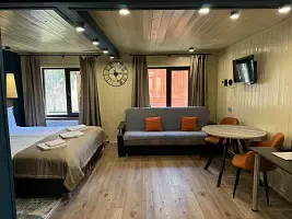 Стандарт семейный в коттедже с балконом, Отель Любава, Манжерок