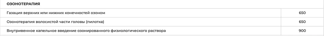 Озонотерапия — Санаторий «Ай-Петри», Кореиз