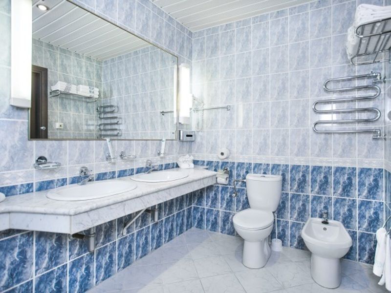 САЛЮТ Люкс двухкомнатный двухместный с балконом_санузел ракурс 2