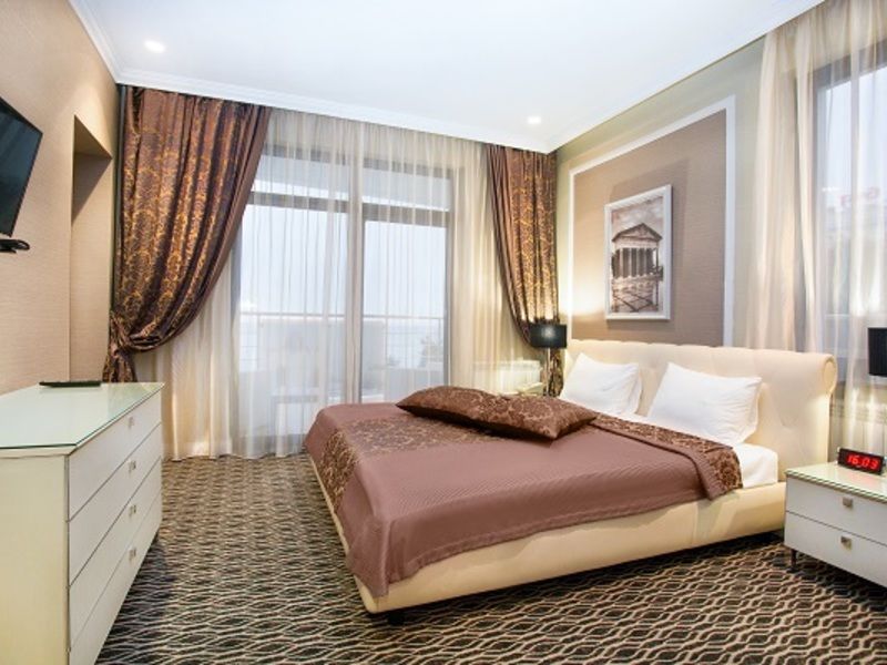 ОЛИМП Люкс трехкомнатный двухместный с балконом № 901, № 902 80 кв.м_спальня